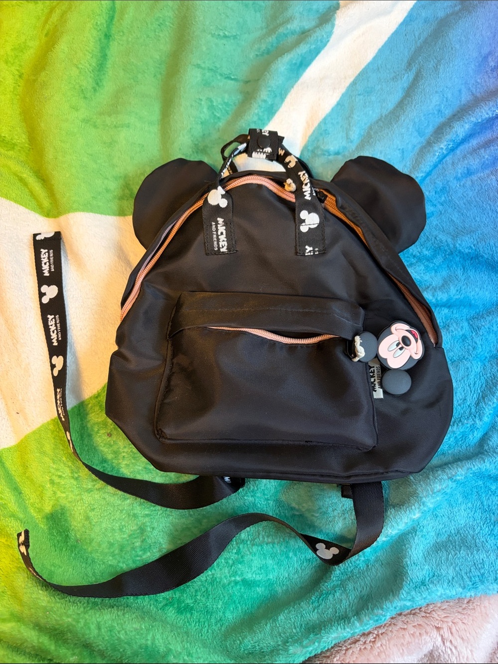 Black Mickey Ear Mini-Backpack - Disney Inspired